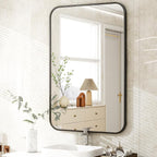 Easly 26 x 38 Inch Bathroom Mirror, Rounded Rectangular Vanity Mirror - Image 5