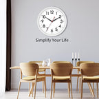 AKCISOT 12 Inch Wall Clock Silent Non Ticking Modern Wall Clocks Battery - Image 7