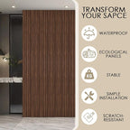 16-Pack 3D Slat Wall Panels, Easy-Install Soundproof Faux Wood Wall Panels - Image 4