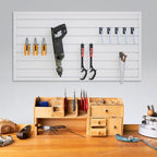NeatiEase Slatwall Panel Wall Storage Systems, 2 x 4ft Slat Wall Paneling - Image 7
