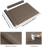 CRE8TIVE Dark Brown Grasscloth Peel and Stick Wallpaper Textured Grass Cloth - Image 8