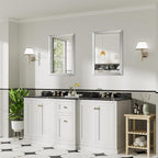 24x32 Inch Brushed Silver Bathroom Mirror - Image 6