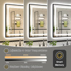 48x40 Inch LED Bathroom Mirror - Image 5