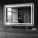 Koonmi 48"x36" LED Mirror for Bathroom, 90CRI Anti-Fog Vanity Mirror by KOONMI