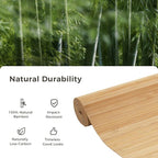 OUZUGIE 2 Pack 96x24 Inch Natural Bamboo Wall Panel – Twinned Carbides Pole - Image 7
