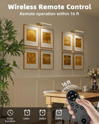 EZVALO Picture Light for Wall, 4800mAh Rechargeable Wireless Remote, 16in - Image 4