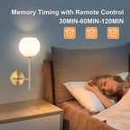 Gold Battery Operated Wall Sconces Set of 2, Rechargeable Wireless Wall Lights - Image 5