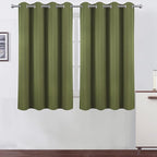 LEMOMO Olive Green Thermal Blackout Curtains/52 x 54 Inch/Set of 2 Panels Room by Lemomo