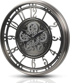 CLXEAST 28 Inch Large Industrial Moving Gear Wall Clock - Image 9