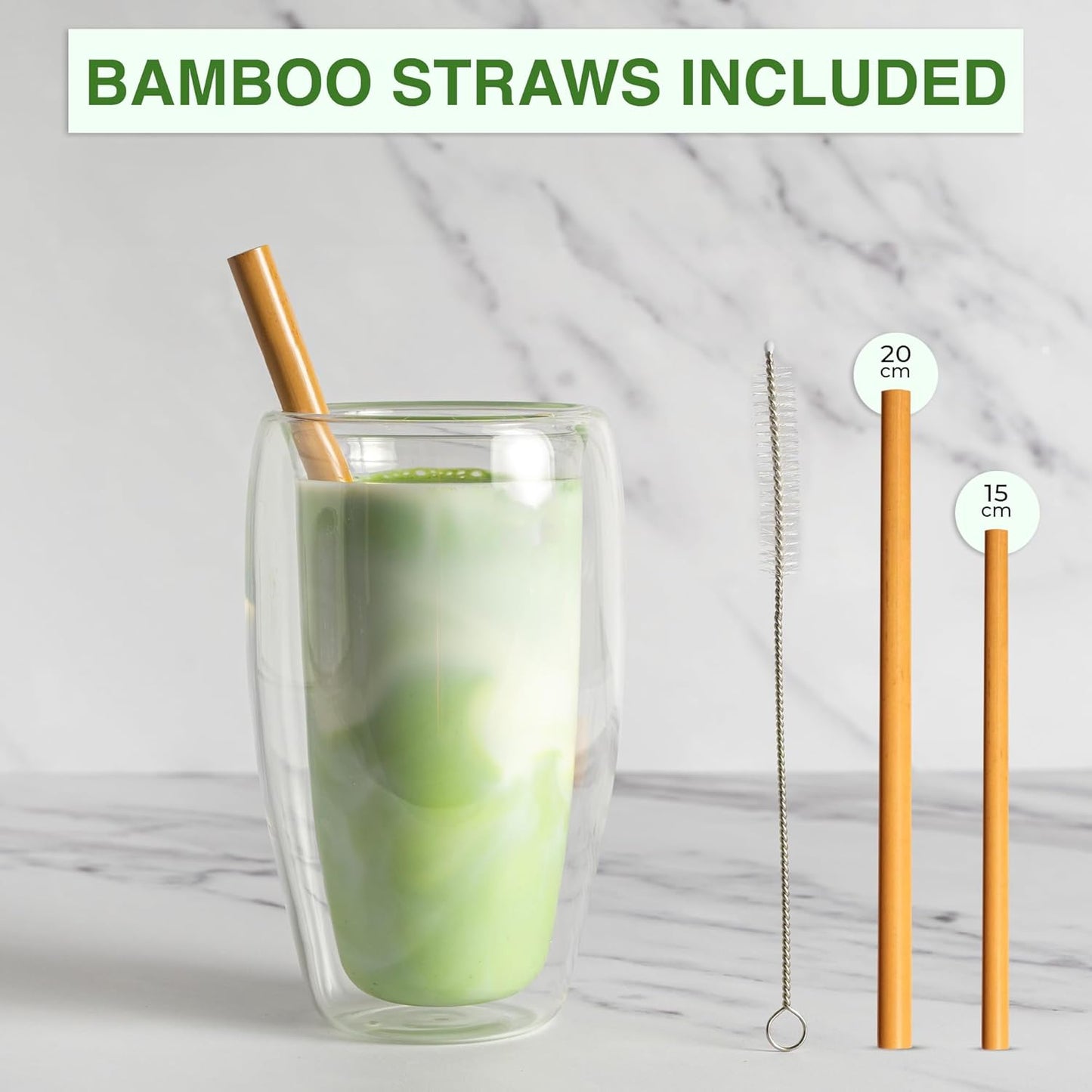 Matcha Whisk Set, 12 Pcs Matcha Set, Jujube Wood Bowl with Bamboo Straws, Storage Box & Gift Bag, Matcha Kit for Tea Ceremony or Matcha Latte