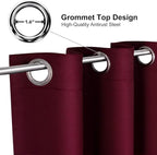 ChrisDowa Blackout Curtains 36 Inches Long - Image 2