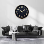 HZDHCLH Wall Clocks Battery Operated, Wall Clock Black Gold, 12 inch Wall Clock - Image 8