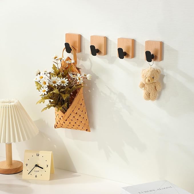 DELITON Towel Hooks Wall Mounted - Image 3
