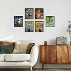 Hamduker Garden Black Cat Wall Art Pictures Funny Preppy Cat Wall Art Decor - Image 6