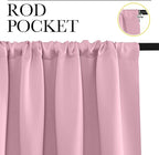 NICETOWN RV Blackout Curtains for Camper Windows, Rouge Pink, Short Blackout - Image 2