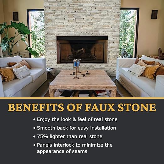 AZ Faux High-Density Polyurethane Faux Stone Interlocking Right Endcap - Image 4