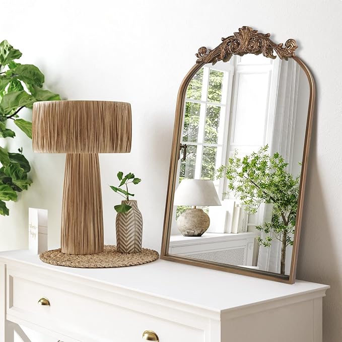 HQiJun Wall Mirror Window Decorative Traditional Vintage Ornate Baroque Mirrors by HQiJun