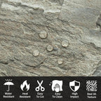 AULIGET 100-Piece Faux Stone Peel and Stick Backsplash Wall Tiles, Laundry Room - Image 3
