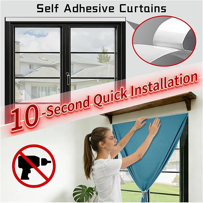 Damage-Free 100% Blackout Curtain - Image 3