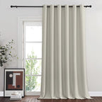 NICETOWN Room Divider Curtain 132 Inches Long, Wide Blackout Sliding Door - Image 8