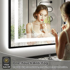 66x36 Inch LED Bathroom Mirror - Image 4