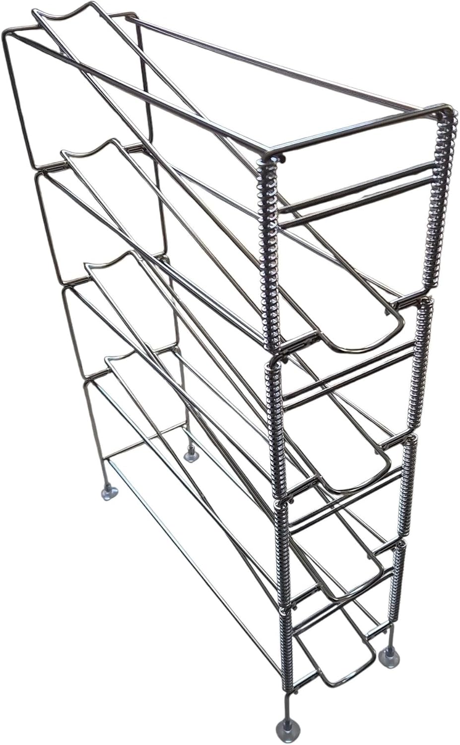 Stainless Products Ltd Sleek 23.74" Stainless Steel Vertical Cup Dispenser - 4 Compartments for Effortless Storage & Display, Space-Saving & Durable Design