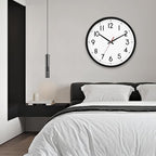 HZDHCLH Wall Clock Black, Silent Wall Clocks Battery Operated 8 Inch Modern Non - Image 8