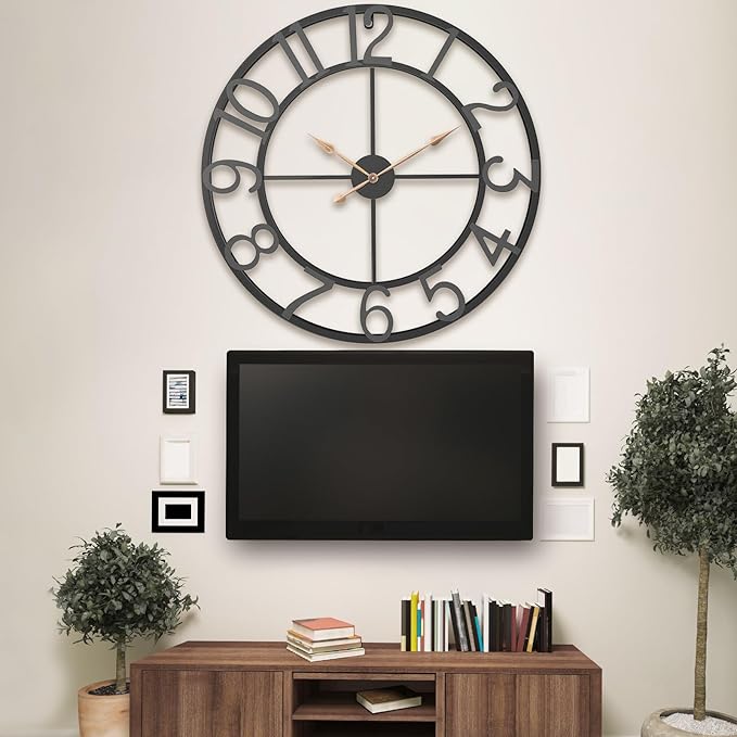 36 Inch Extra Oversized Large Giant Modern Decorative Wall Clock, Vintage - Image 3