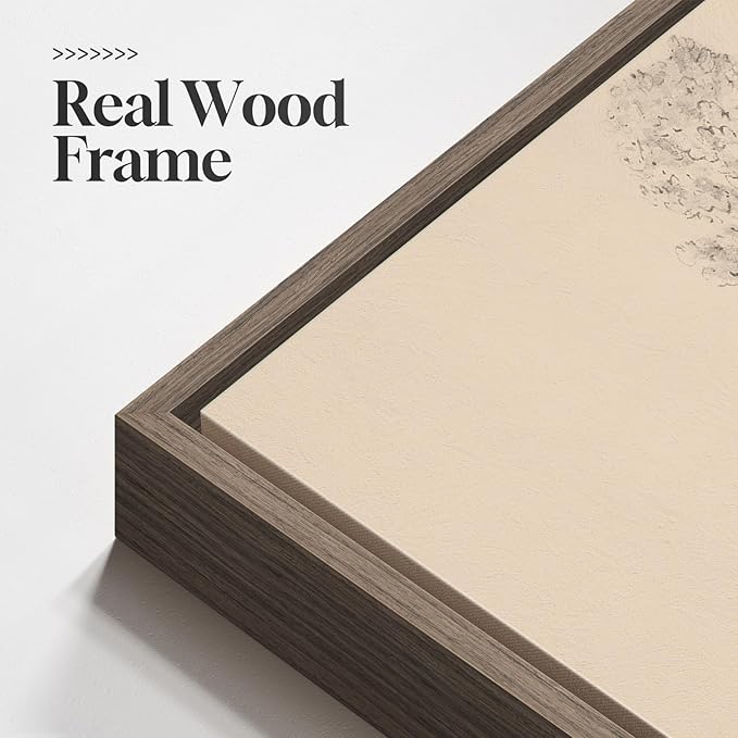 Framed Neutral Vintage Landscape Wall Art - Image 5