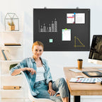 Magnetic Chalk Board, 24“x18” Black Chalkboard Double-Sided Dry Erase Board - Image 6