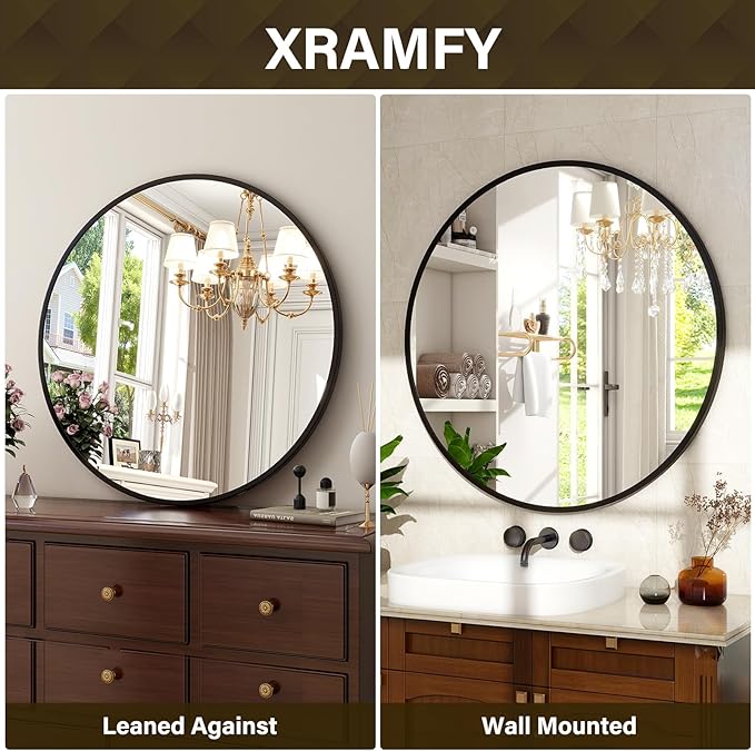 XRAMFY 36 Inch Round Mirror - Image 6