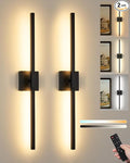 8000mAh Battery Operated Wall Sconce Set of 2, 3000K-6000K Dimmable by Rayogale