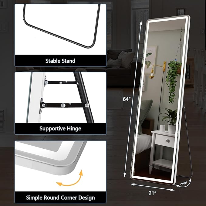 Mirror Full Length, Upgraded Body Wall Mirrors - Image 2
