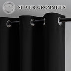 IGEMAEVE Black Curtains for Living Room, Custom Curtains Blackout Thermal - Image 2