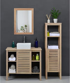 AAZZKANG Rustic Mirrors for Wall Rectangle Wooden Frame Hanging Mirror for - Image 6