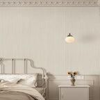 TANONE Beige Grasscloth Peel and Stick Wallpaper, Faux Linen Textured Self - Image 4