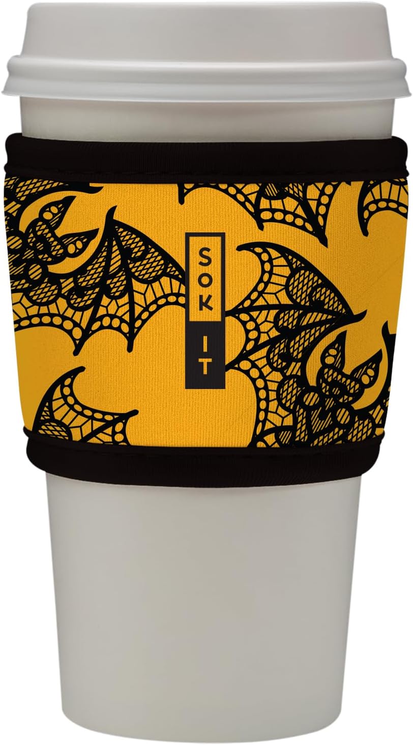 Sok It HotSok Coffee & Tea Reusable Insulated Neoprene Cup Sleeve (Night Flight)