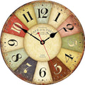 VIKMARI 8 Inch Silent Non-Ticking Wall Clock Arabic Numerals Retro Clocks by VIKMARIWallClock