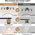 MOKATNG Bathroom Light Fixtures, 5-Light Coastal Vanity Lights - Image 5