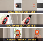 Yakamok 100% Blackout Curtain Panels 72 inches Cold and Light Blocking Drapes - Image 5