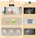AKSDA 3Pack Battery Operated Wall Sconce, 3 Color Modes 3 Brightness Levels - Image 5