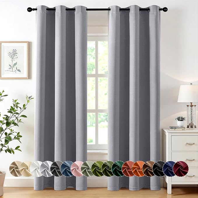 MIULEE Blackout Curtains for Bedroom Living Room 2 Panels, Thermal Insulated by MIULEE