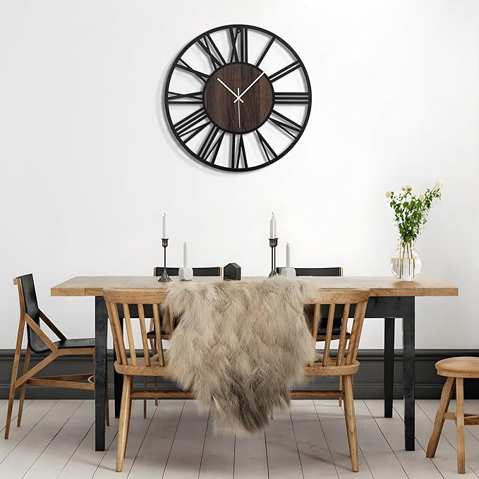 Large Wall Clock for Living Room Decor, 14 Inch Non Ticking Silent, Battery - Image 9