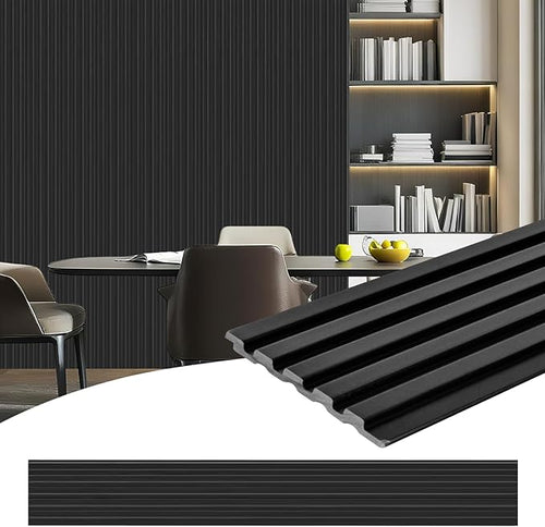 16-Pack 3D Slat Wall Panels — Soundproof Faux Wood Panels by Unknown