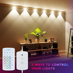 Enbrighten Spectrum Remote Controlled Indoor Accent Wall String Lights - Image 3