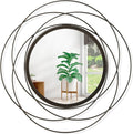 Wall Mirror Mounted Round Decorative Mirrors by HLFMVWE