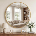 DUMOS 36 Inch Round Wall Mirror, Bathroom Mirror by DumosLifestyle