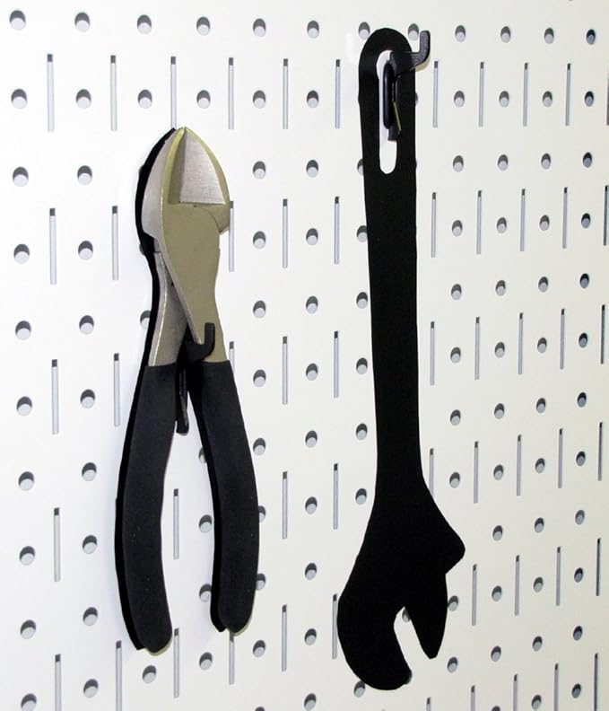 Wall Control 30-P-3232W White Metal Pegboard Pack - Image 6