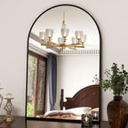 XRAMFY 24"x36" Black Arched Bathroom Mirror - Image 8