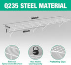 HAUSHOF Closet Shelves Wall Mounted 2-Pack, 4 ft x 12in White Wire Shelving - Image 3